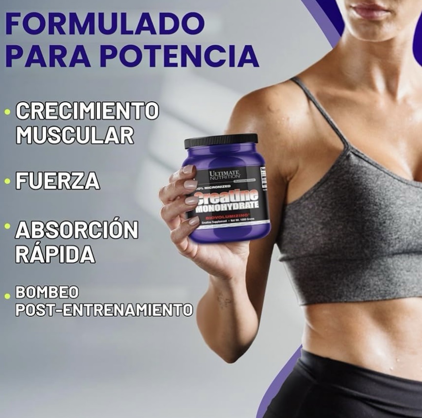 Creatina monohidratada ultímate 1K - Imagen 3