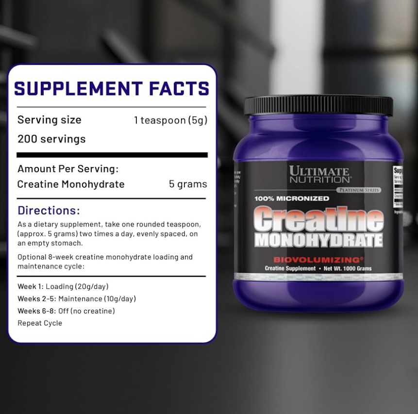 Creatina monohidratada ultímate 1K