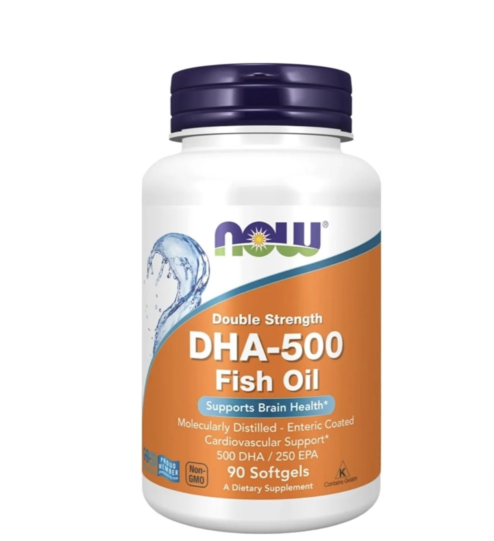 DHA-500, Fish Oil, 90 caps, Now Foods