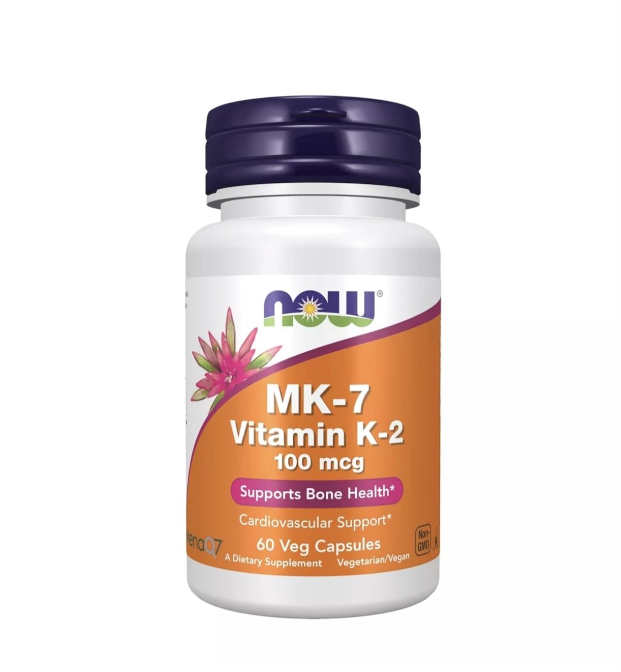 MK-7 Vitamin K-2 100mcg, 60 veg cápsulas, Now Foods