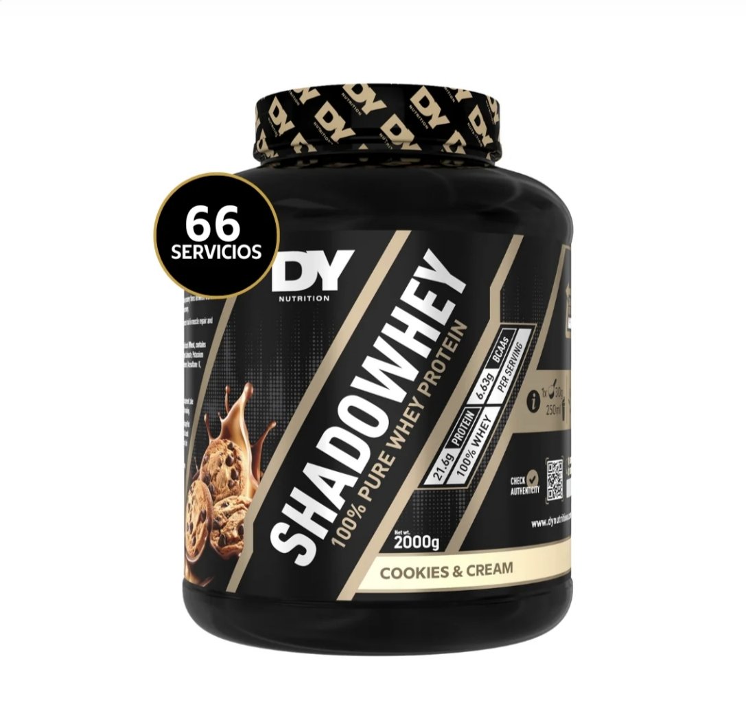 ShadoWhey 100% Whey, Dorian Yates 2 kg, 66 Servicios
