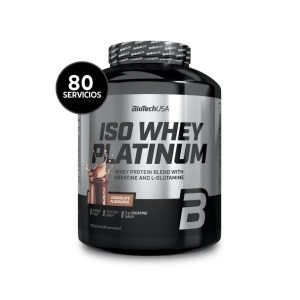 ISO Whey Platinum, BioTechUSA, 1816g, 80 servicios. Con Creatina y L-Glutamina